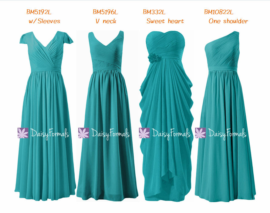 greenish blue dress