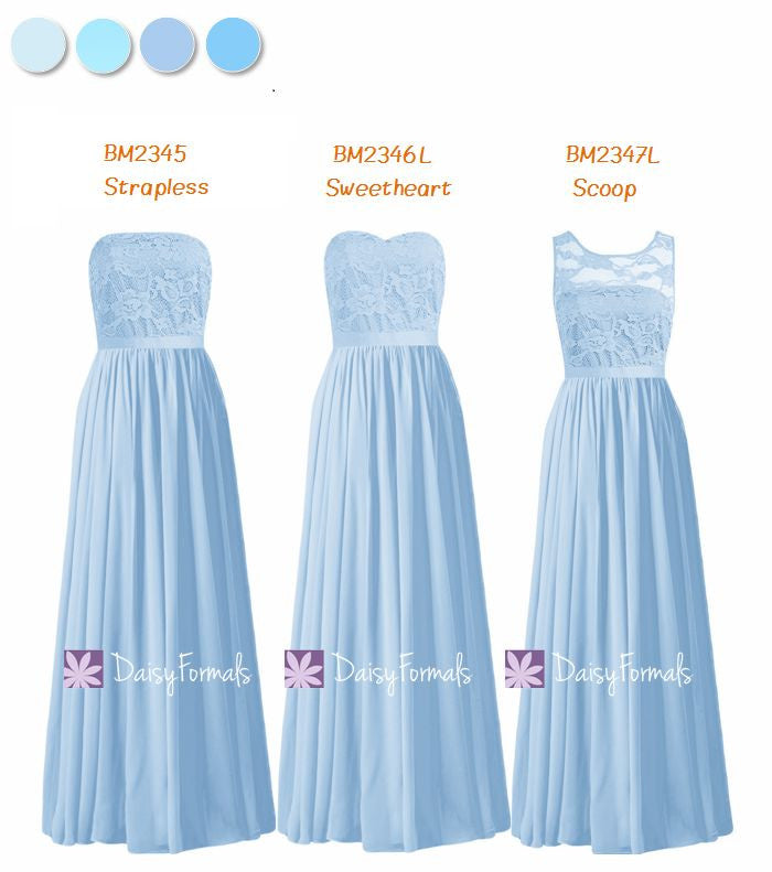 ice blue formal dress