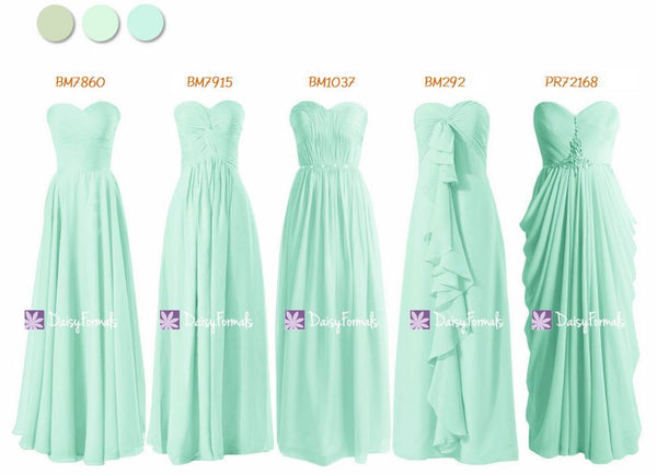 Chic Mint Green Bridesmaids Dress - One Color Wonders (MM167 ...