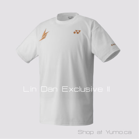 Lin Dan Exclusive II Yonex 16004LDEX  White Crew Neck Shirt