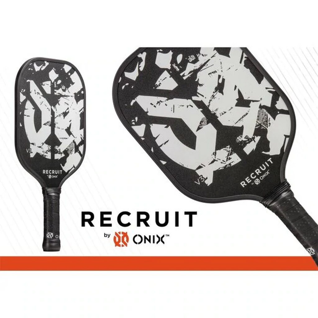 Onix Recruit V3 Pickleball Paddle (7.8-8.1 Oz) [Black]