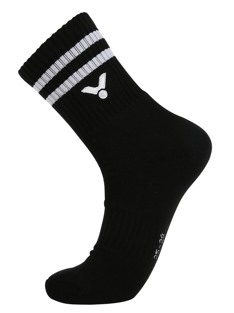 Victor Sports Socks Large SK158O (Black/Orange)