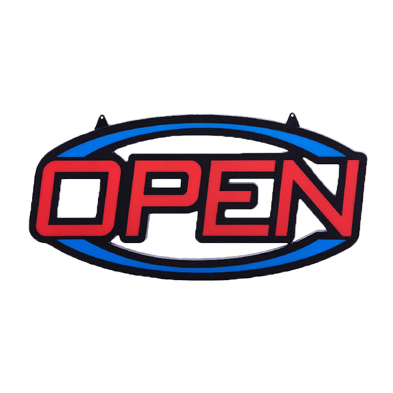 LED Open Illuminated Sign - 31x16" - Blue & Red - Multifunction Setting