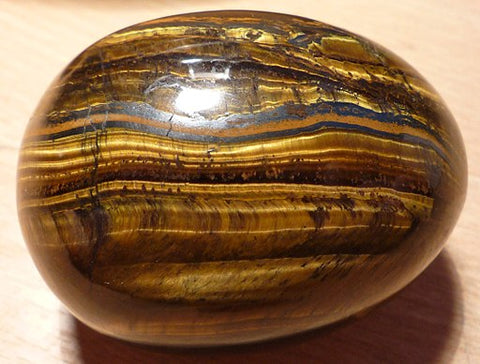Egg Shaped Natural Tiger's Eye stone