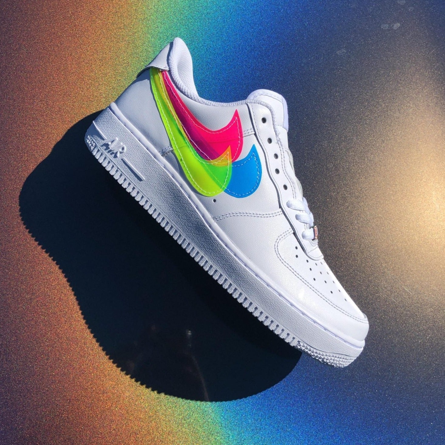 Custom AIR FORCE 1 - Triple swoosh (PVC) – tekinstore12