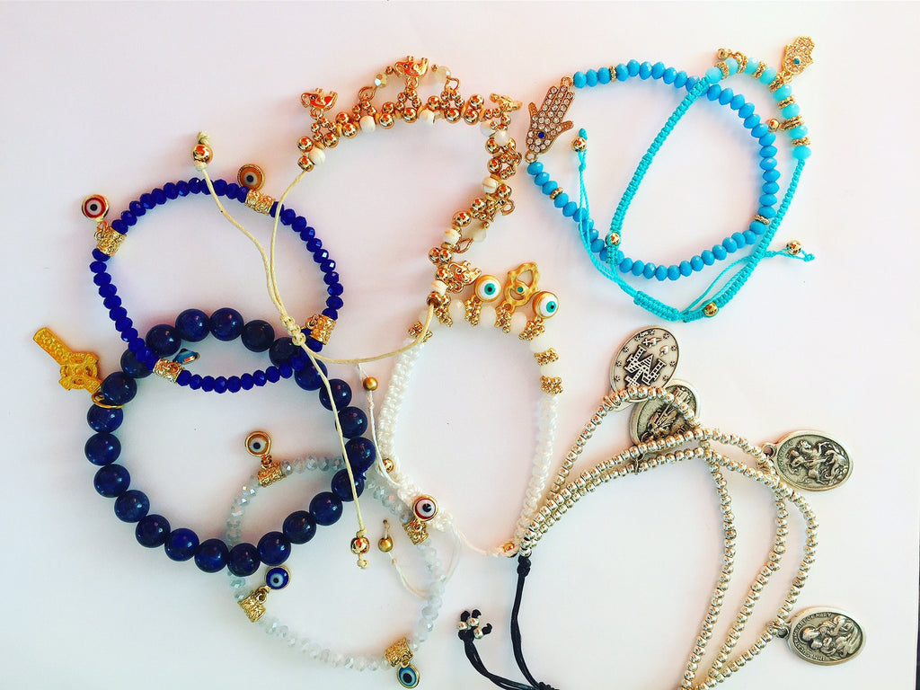 Hamsa Bracelets (Set of 8 Bracelets) – Saint Evolution