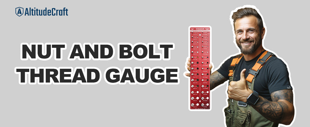 AltitudeCraft Thread Checker, Nut and Bolt Thread Checker, Bolt Size and  Thread Gauge, Bolt and Nut Identifier Gauge, Bolt Gauge