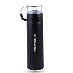 Black thermal water bottle
