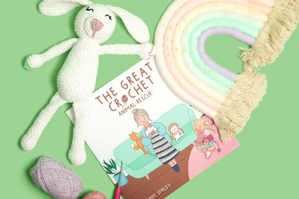 The Great Crochet Animal Rescue Illustrated Book & Bunny Crochet Patte –  Crafting Superpowers
