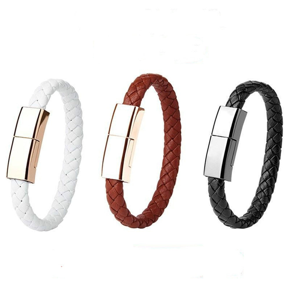 Charging Cable Leather Bracelet  Shamsheer