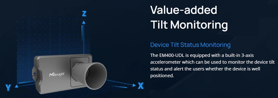 Milesight EM400-UDL PN:W100 LoRaWAN Ultrasonic Distance Sensor