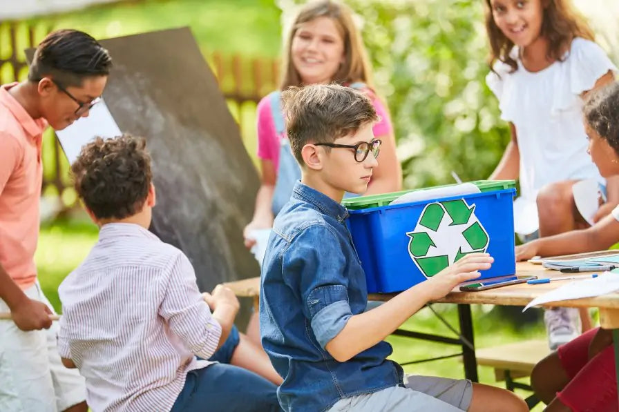 Children Recycling