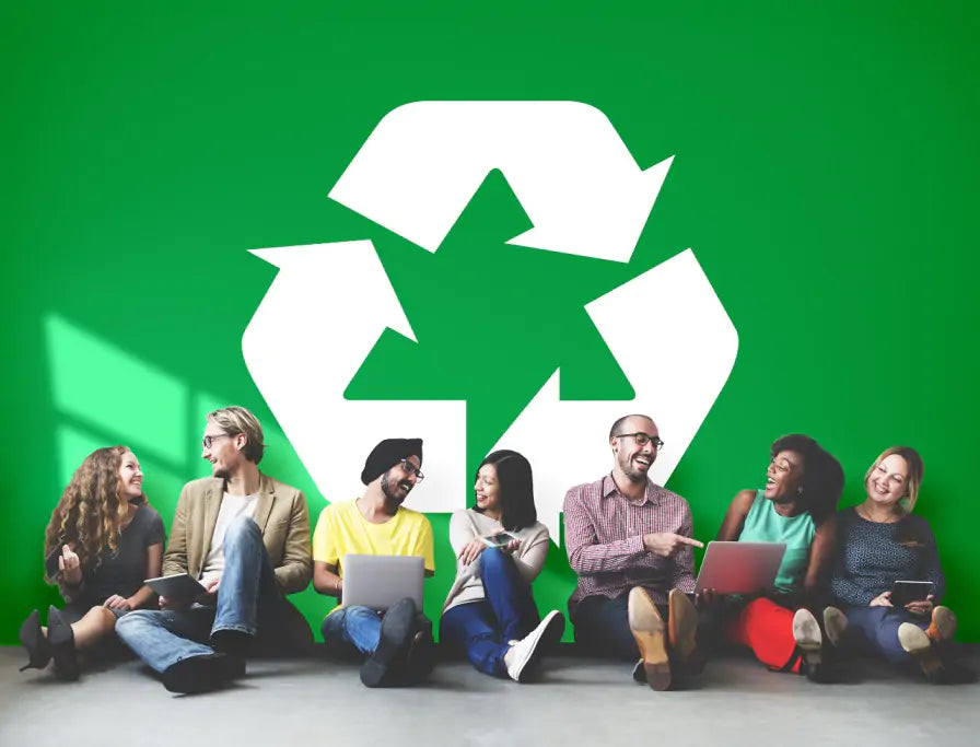 Young People Recycling