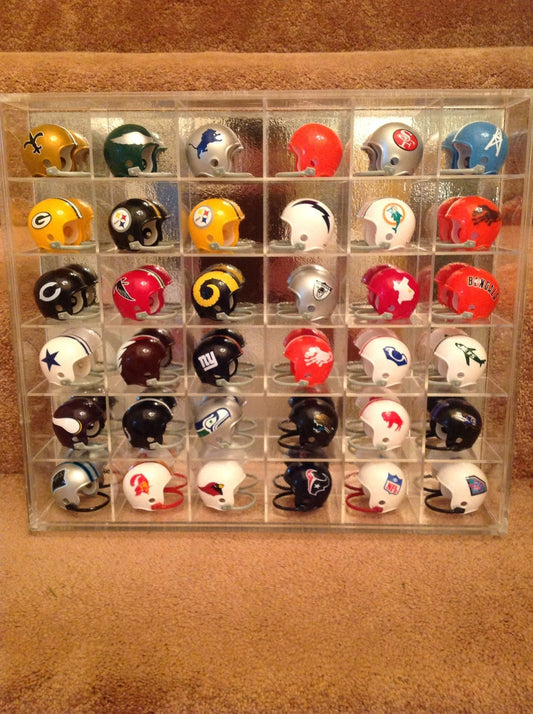 NFL Football 32 Team Helmet Standings Tracker Display Set