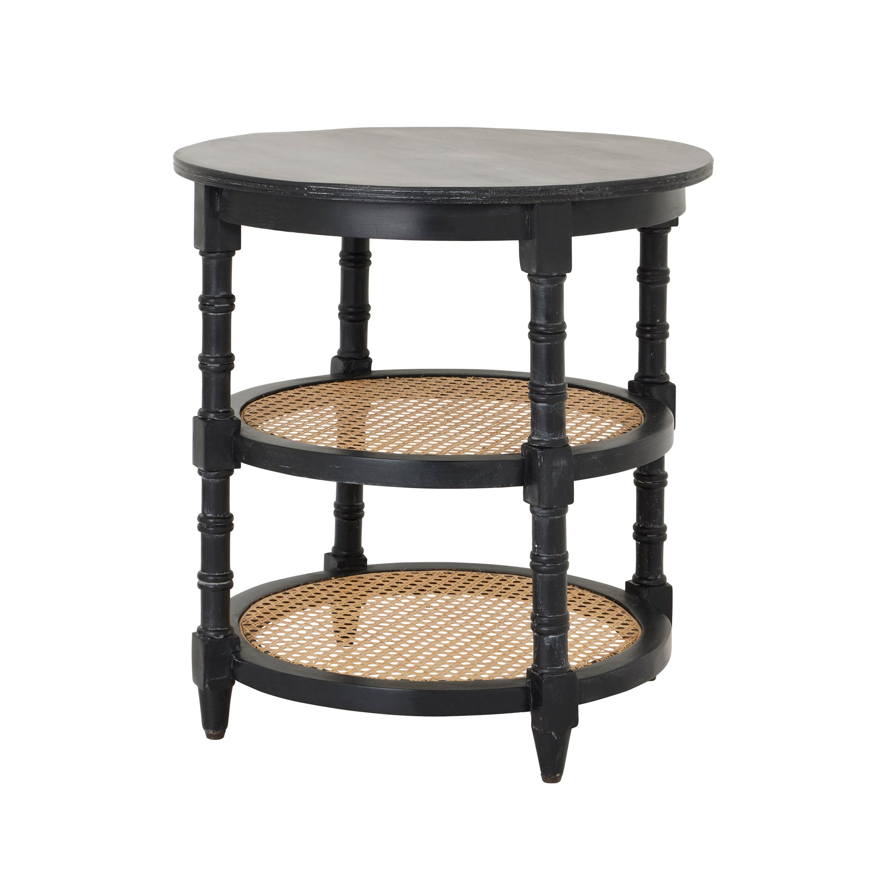 round end tables black and wood dimensions