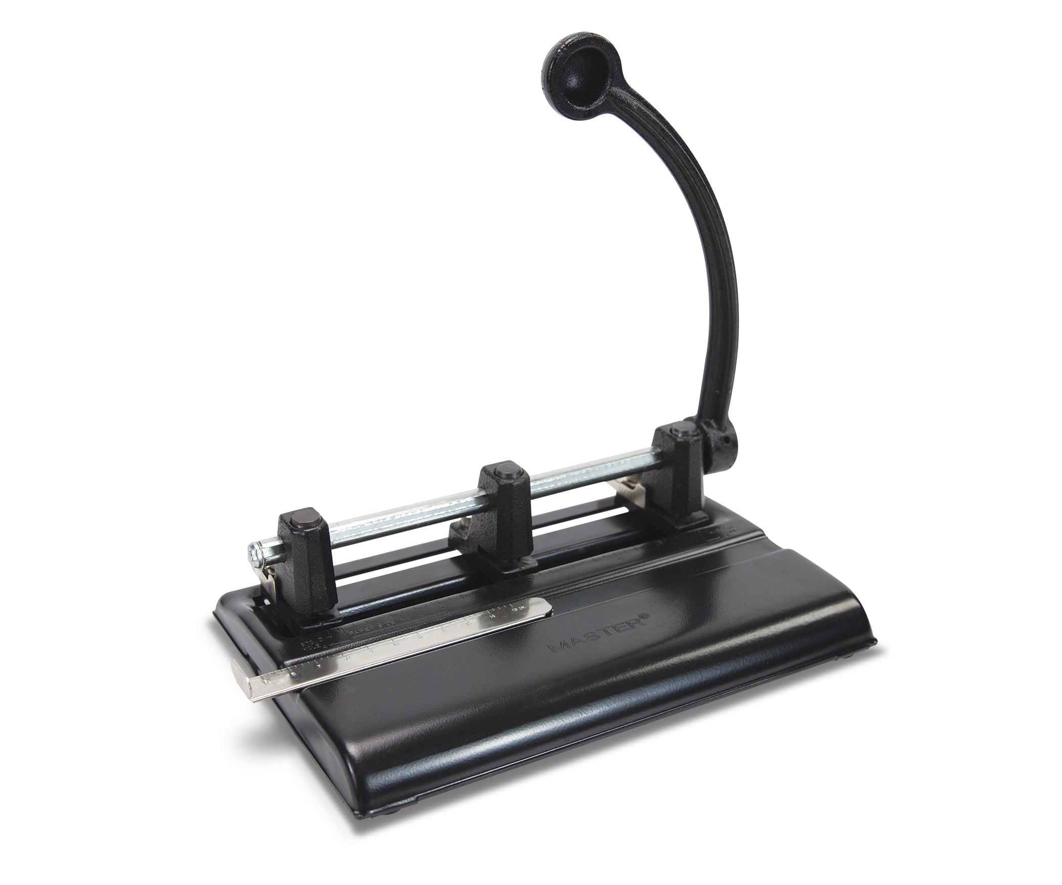 Swingline 2-7 Hole Punch, Adjustable, Heavy Duty Hole Puncher, 40 Sheet  Punch Capacity, Chrome/Black/Woodgrain (74400)