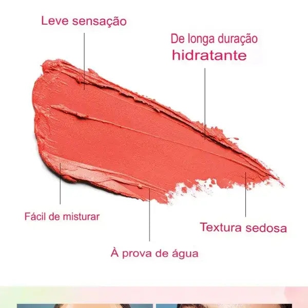 Blush em Bastão Maxifine 3 em 1 - Loja Rubra Cosméticos