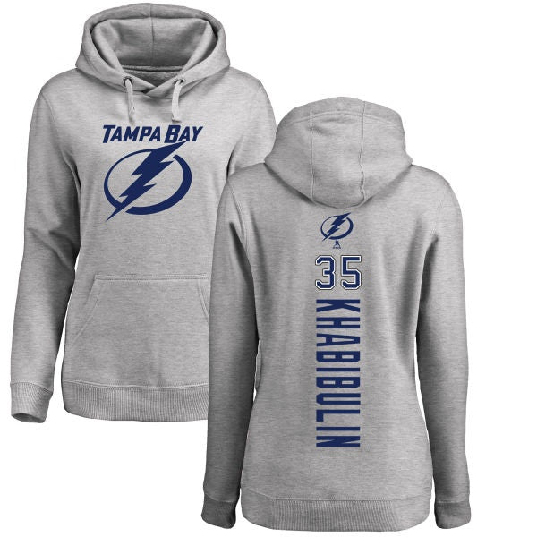 Tampa Bay Lightning Women's Nikolai Khabibulin Ash Backer Pullover Hoo –  hoodiecandy