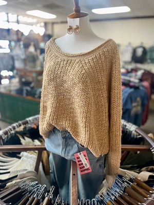Nova Chunky Raglan Nude Sweater - Bellum&Rogue