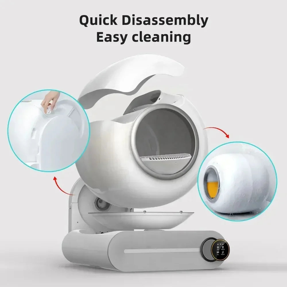Smart cat litter box design detail