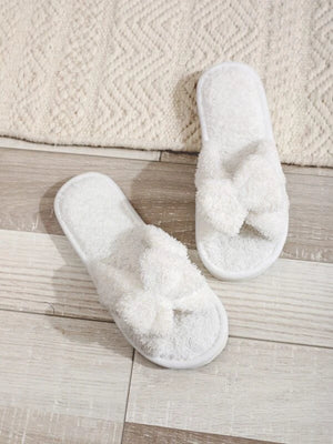 Fluffy Bow Slippers - The NoMI Label