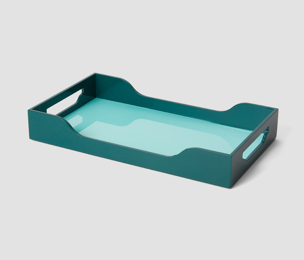 Shop Printworks Lacquered Tray - Green, M