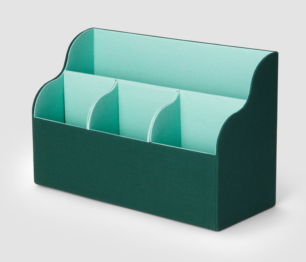 Shop Printworks Desktop Organizer - Green/turquoise