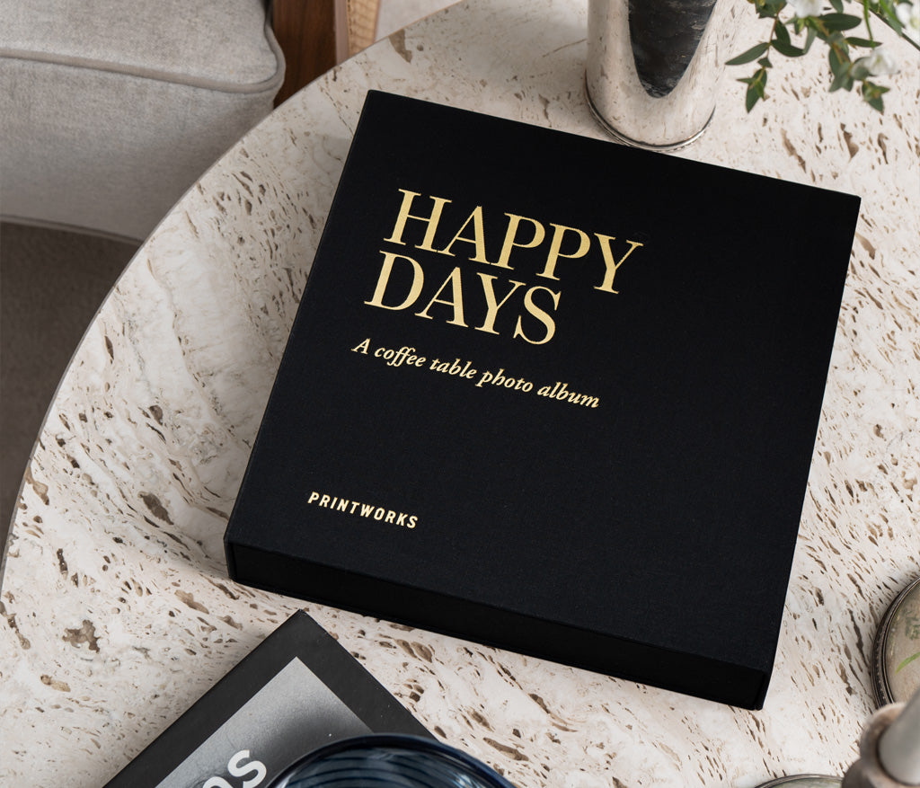 Shop Printworks Photo Album - Happy Days Black (s)