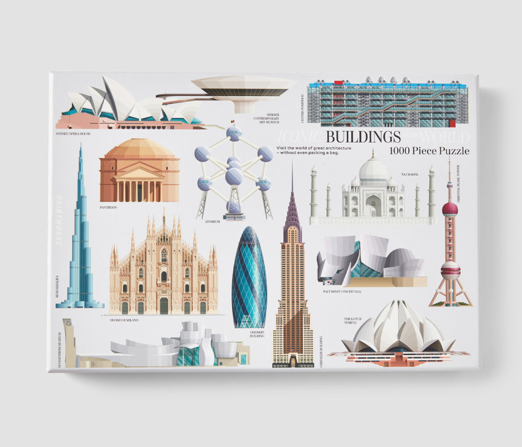 Shop Printworks Puzzle - Iconic Buildings (1000 Pieces)