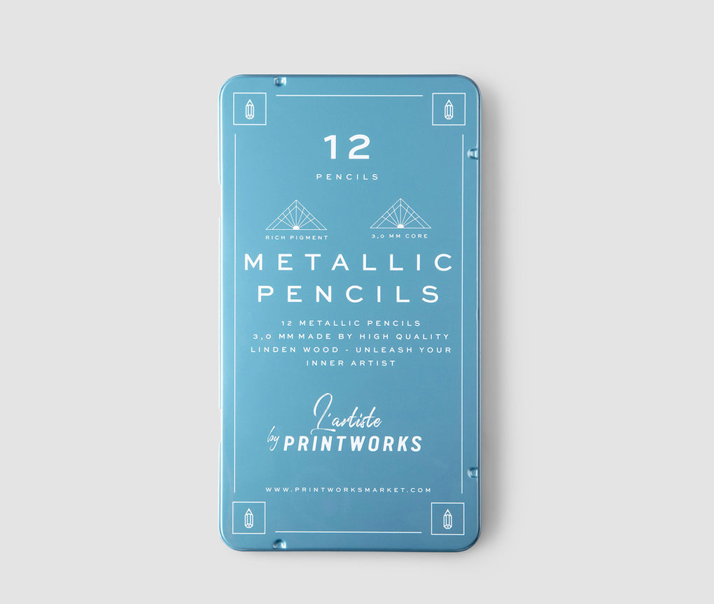 Shop Printworks 12 Color Pencils - Metallic