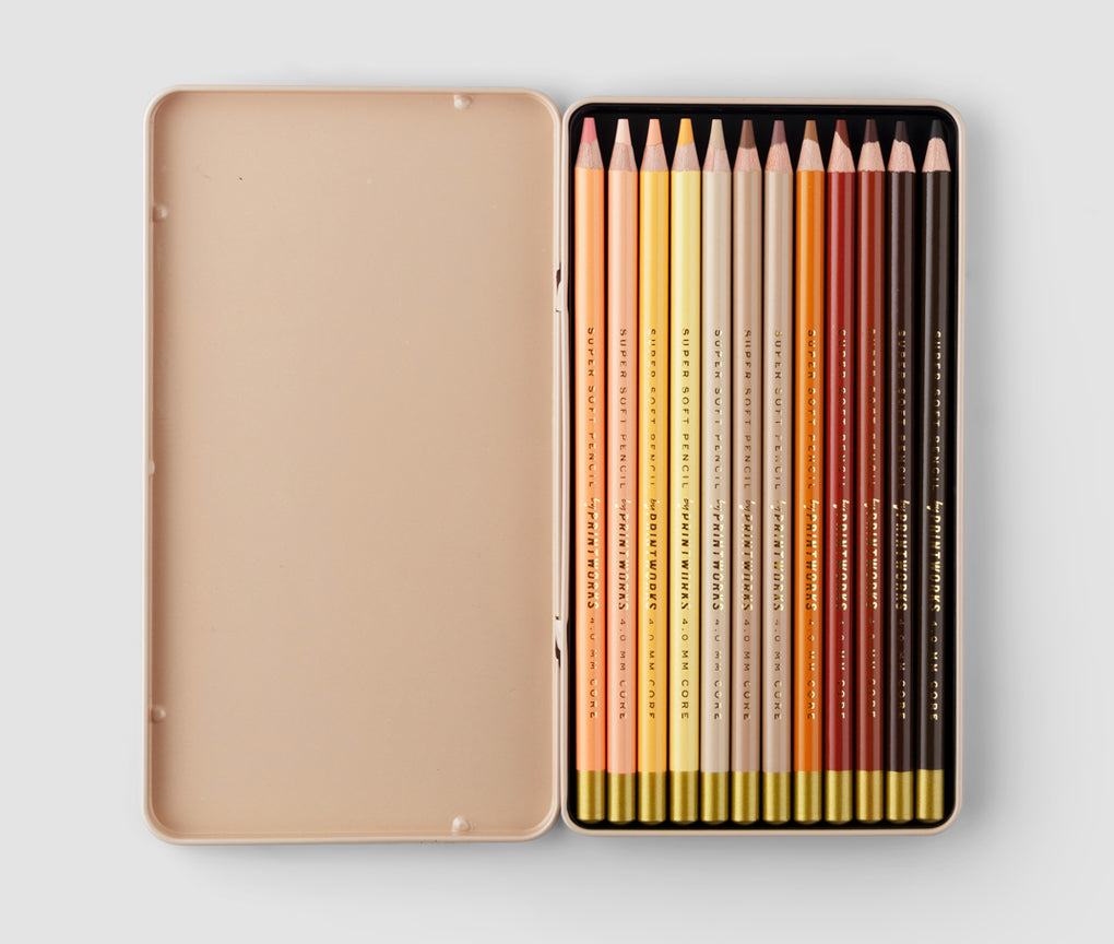 Shop Printworks 12 Color Pencils - Skin Tone