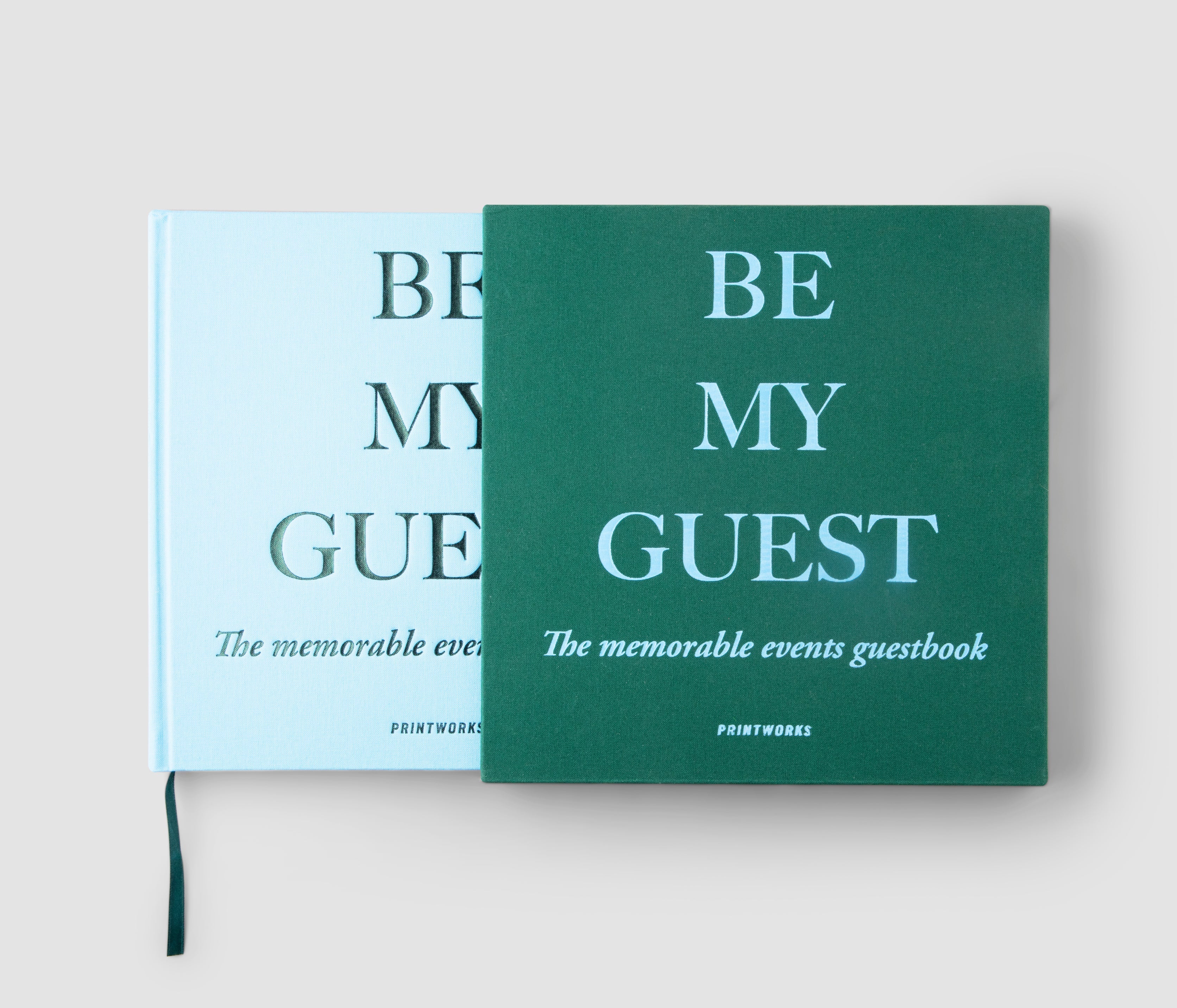 Shop Printworks Guest Book - Green/blue
