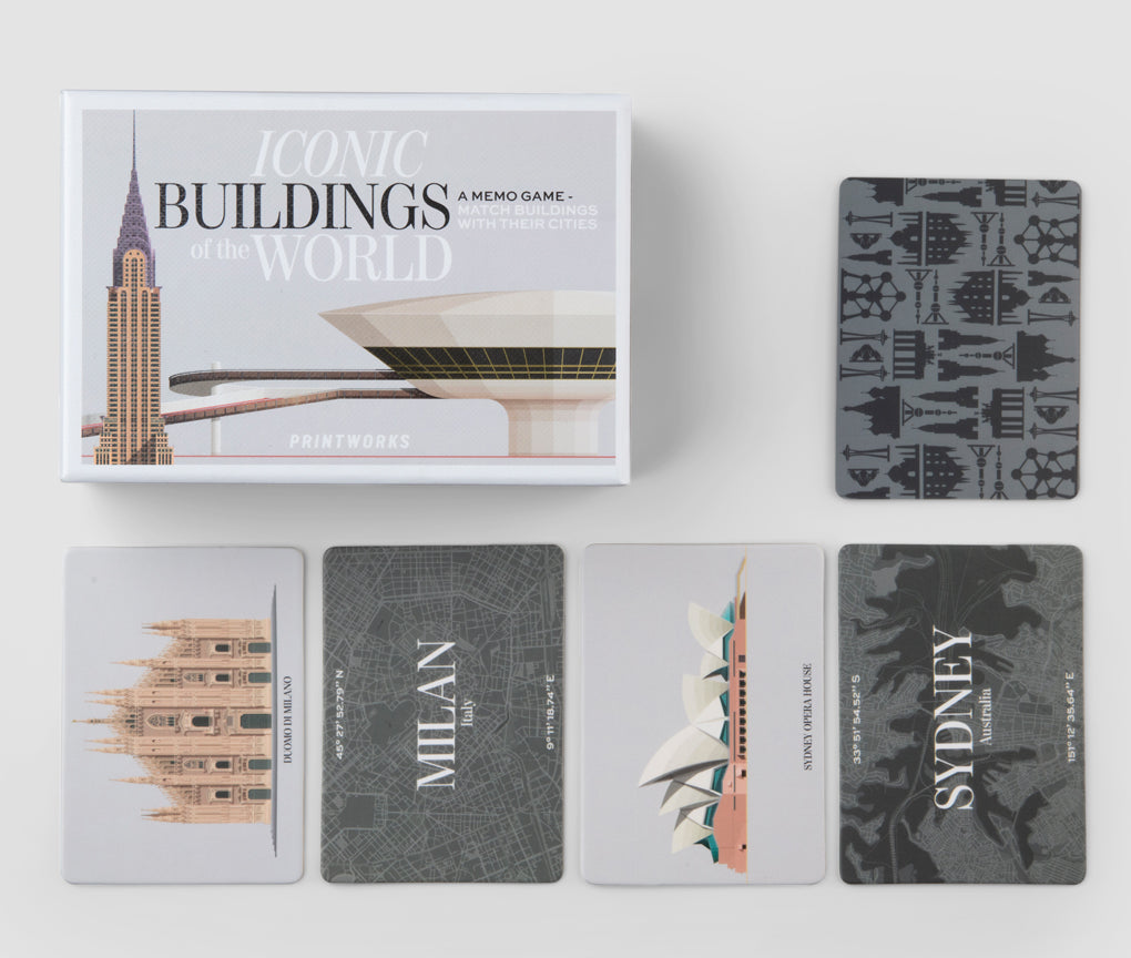 Shop Printworks Memo Game - Iconic Buildings