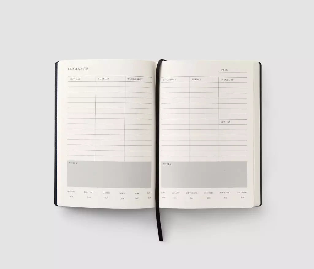 Shop Printworks Weekly Planner Black