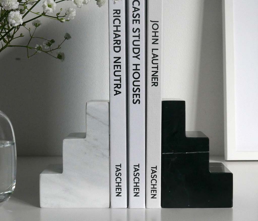 Shop Printworks Bookend Stair Cube - Marble
