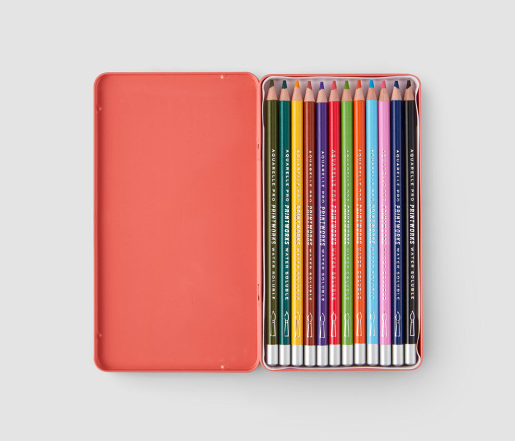 Shop Printworks 12 Color Pencils - Aquarelle
