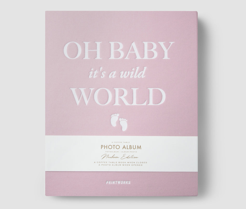 Shop Printworks Photo Album - Baby It's A Wild World (pink)