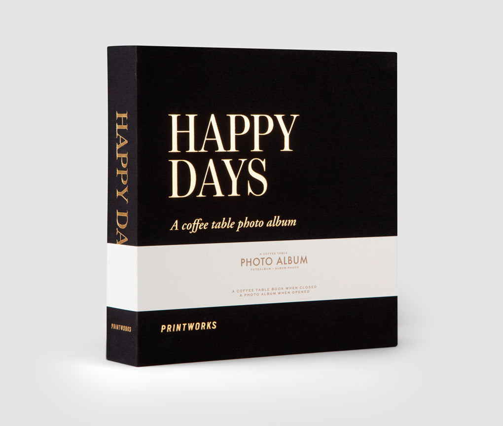 Shop Printworks Photo Album - Happy Days Black (s)