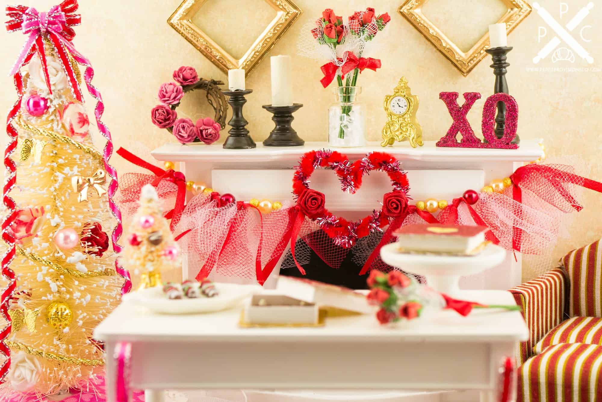 Dollhouse Miniature Valentine's Day