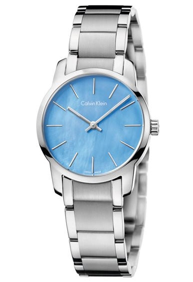 Calvin Klein City Blue Mother Of Pearl Dial Ladies Steel Watch – Kairós  Relojería