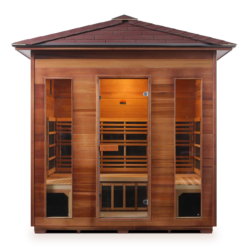 Enlighten Rustic 5 Person Full Spectrum Infrared Sauna