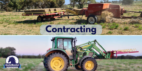 Hay production, contracting, another expense!