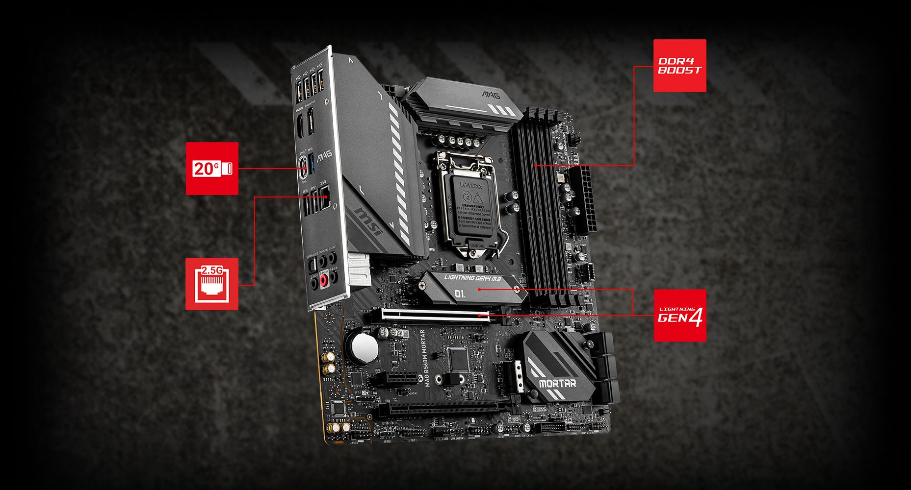 MSI MAG B560M MORTAR LIGHTNING overview