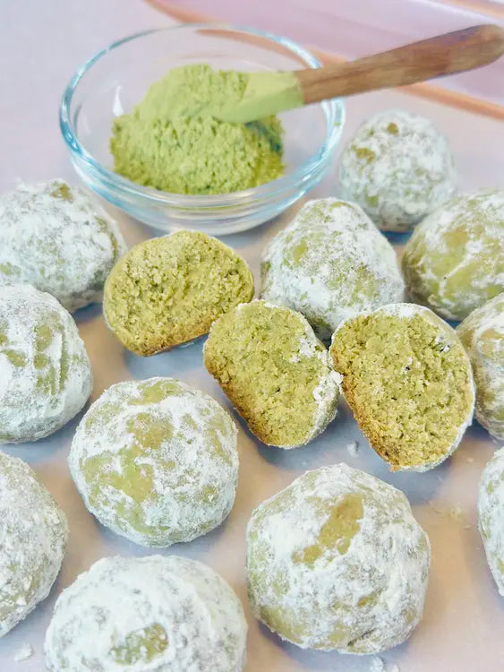 featured 1 matcha shortbread cookies