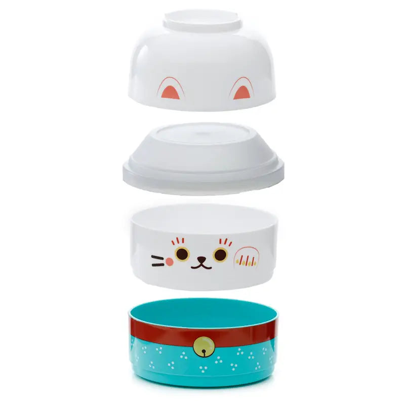 Hello Kitty & Pusheen The Cat Stacked Round Bento Lunch Box