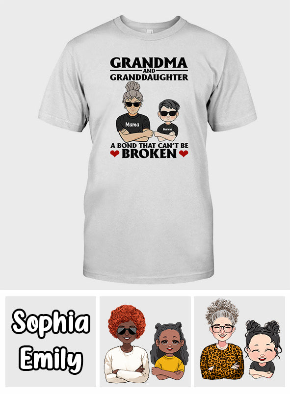 A Bond That Can't Be Broken - Personalized Grandma T-shirt and Hoodie