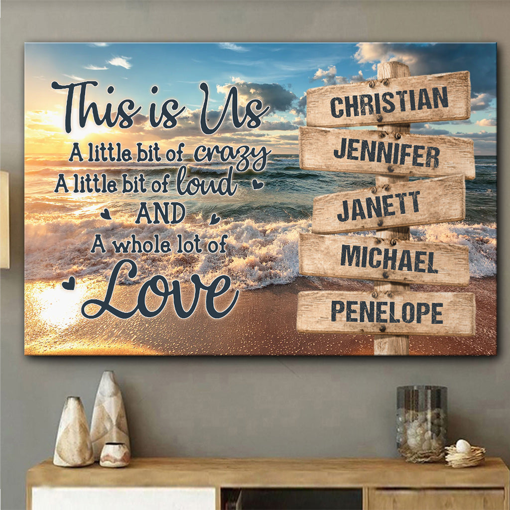 This Is Us - Personalized Family Canvas And Poster