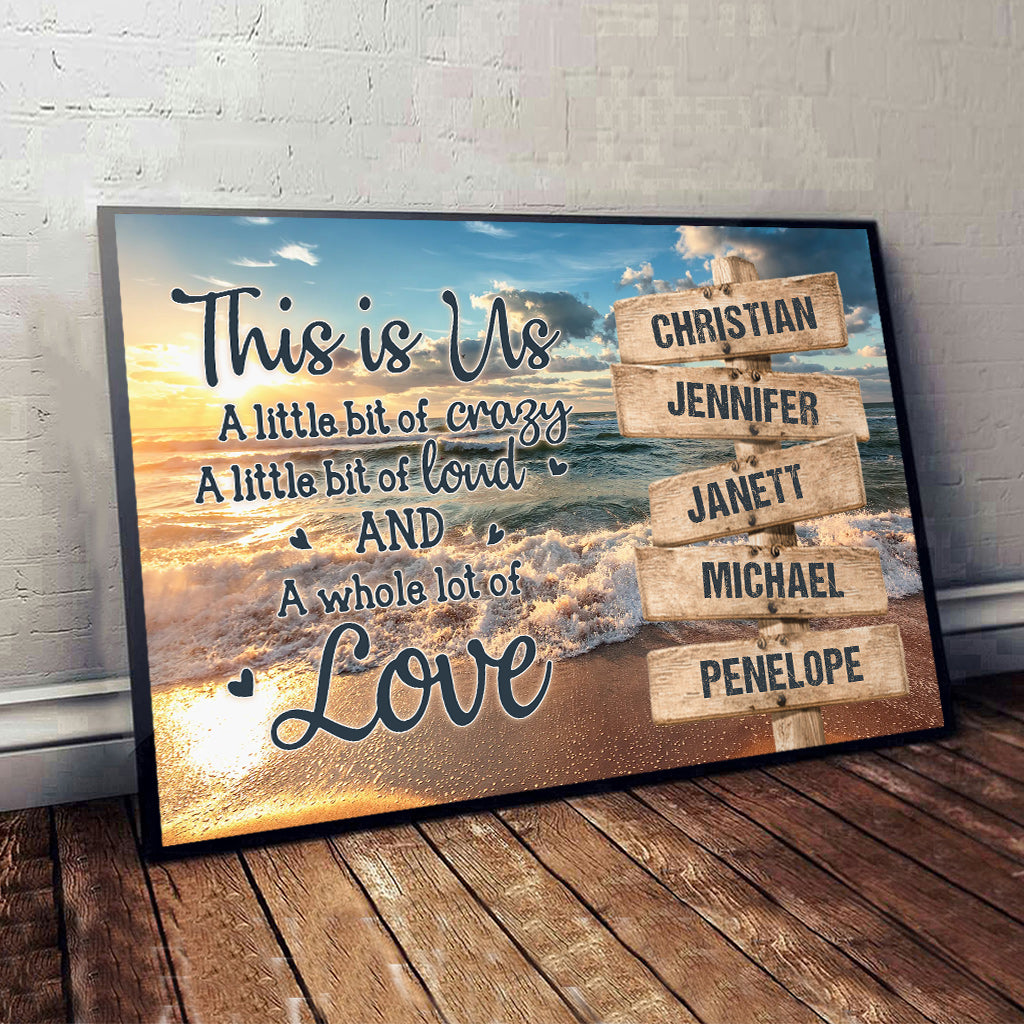 This Is Us - Personalized Family Canvas And Poster