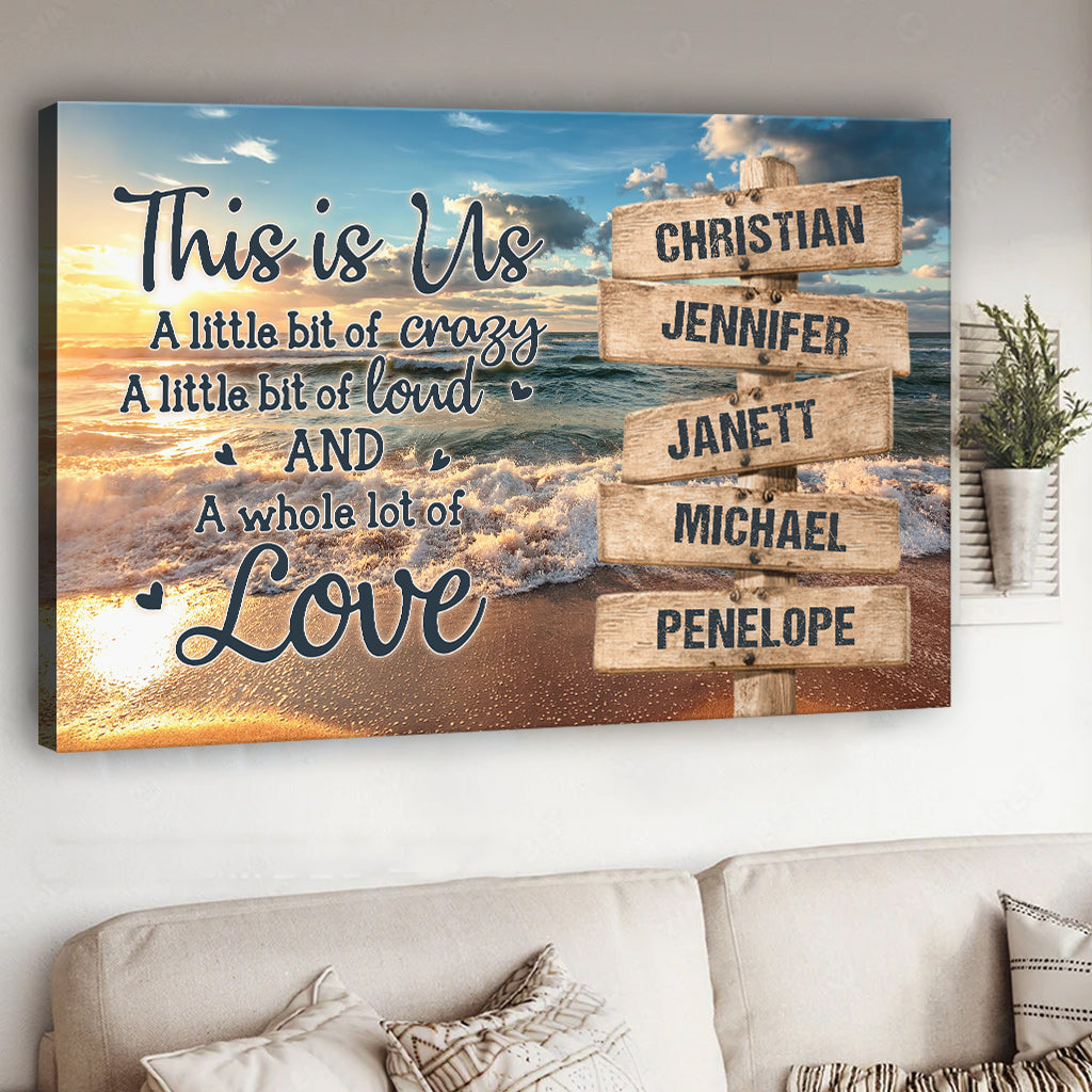 This Is Us - Personalized Family Canvas And Poster