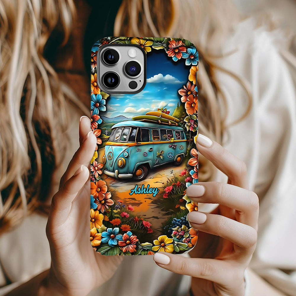 Hippie Van - Personalized Hippie Full Print Phone Case